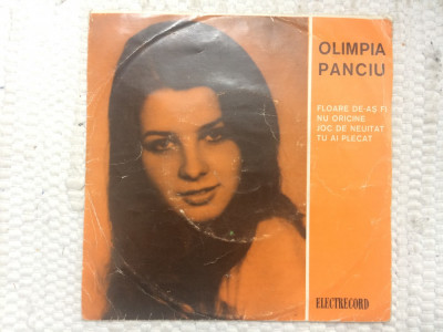 olimpia panciu floare de-as fi disc single 7&amp;quot; vinyl muzica usoara slagare pop foto