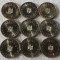 Set 9 x 50 Bani 2005 2012 2016 2017 2020 2021 2022 2023 2024 din fisic UNC **