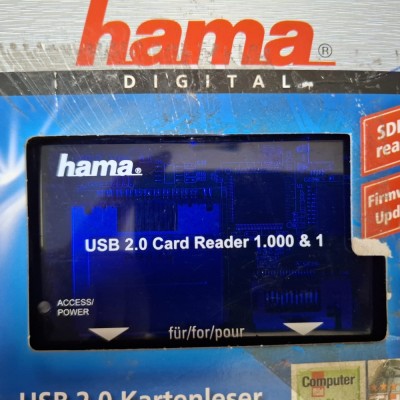 Hama card reader 1000 &amp;amp; 1, USB 2.0 foto