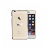 Husa iPhone 6/6S Astrum Crown Gri cu Swarovski - Protectie Premium, Design Elegant