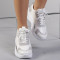 Pantofi sport dama Laurentia albi