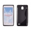 Husa Silicon S-Line Neagra Huawei Ascend P1 XL - Protectie Premium