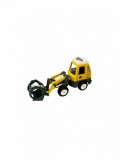 Utilaj de constructii de jucarie cu sunete si lumini 16-18 cm incarcator frontal cu furci