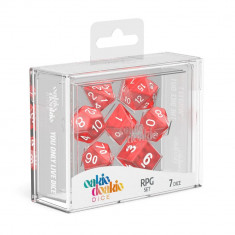 Set Zaruri Oakie Doakie Dice RPG Set Marble (7) - Rosu