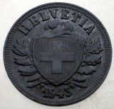 1.307 ELVETIA 2 RAPPEN 1943 B ZINC