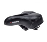 Sa cu arcuri bicicleta city, cu gaura de ventilatie, Leoshi, culoare negru Cod:AWR2074