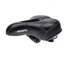 Sa cu arcuri bicicleta city, cu gaura de ventilatie, Leoshi, culoare negru Cod:AWR2074 foto