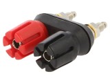 Soclu banană 4mm 30A 60VDC nichelat pe panou