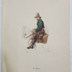IL BUTERRO , LITOGRAFIE COLOR de LAFON si PORTIER , CCA. 1900