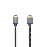 Cablu HDMI Ultra High-Speed Hama, mufa tata - tata, 8K, metal, 3 m, negru + gri