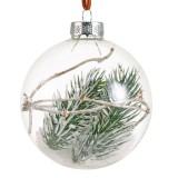 Cumpara ieftin Glob decorativ - Bauble Glass Branches/Green - Brad | Kaemingk