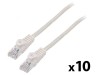 Cablul Patch U/UTP 5e litat CCA PVC alb 1,5m 26AWG, Lanberg