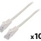 Cablul Patch U/UTP 5e litat CCA PVC alb 1,5m 26AWG