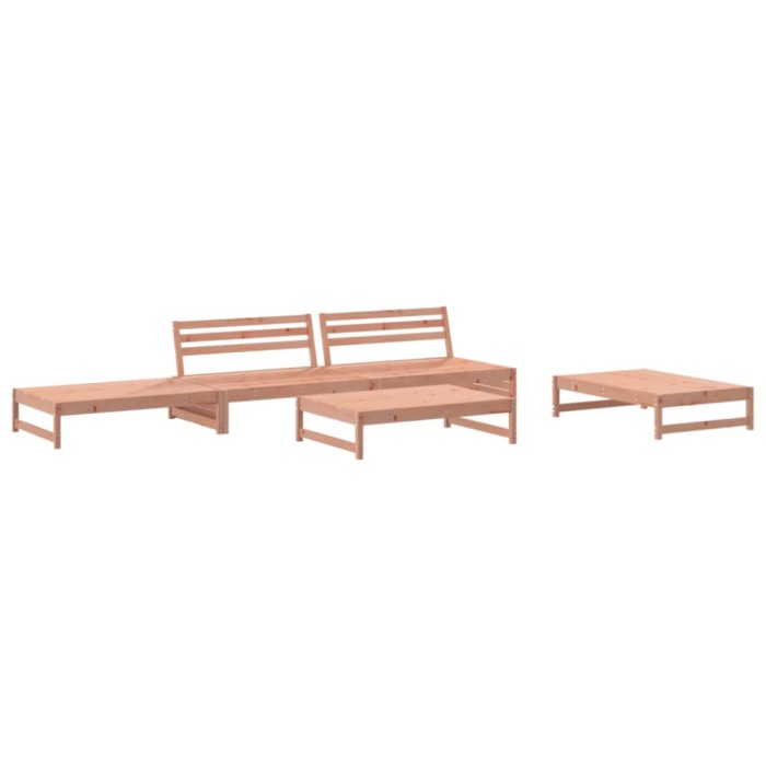 Set mobilier relaxare de gradina, 5 piese, lemn masiv douglas