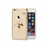 Husa Capac Astrum BUTTERFLY Apple iPhone 6/6s Gold Swarovski