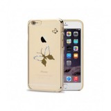 Husa Capac Astrum BUTTERFLY Apple iPhone 6/6s Gold Swarovski