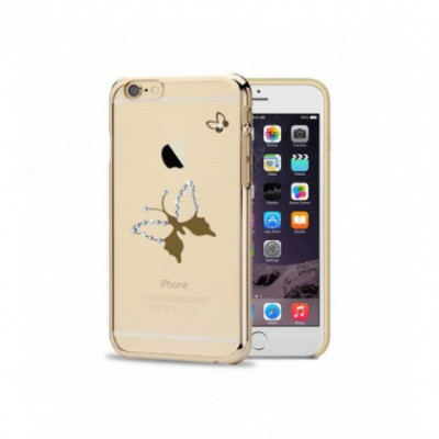 Husa Capac Astrum BUTTERFLY Apple iPhone 6/6s Gold Swarovski foto