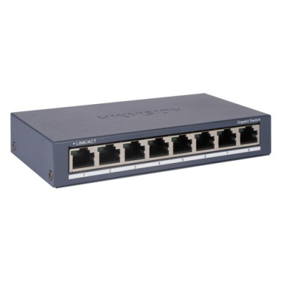 Switch 8 x porturi RJ45 Gigabit 16 Gbps - HIKVISION DS-3E0508-O SafetyGuard Surveillance foto