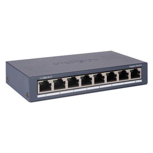 Switch 8 x porturi RJ45 Gigabit 16 Gbps - HIKVISION DS-3E0508-O SafetyGuard Surveillance