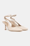 Answear Lab pantofi cu toc culoarea bej
