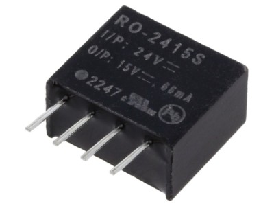 Convertor DC/DC 1W, 15V, SIP4 foto