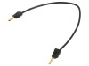 Cablu de măsurare neizolat 60VDC 30VAC 10A 0,15m negru