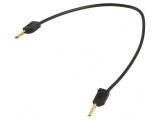Cablu de măsurare neizolat 60VDC 30VAC 10A 0,15m negru