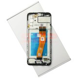 LCD+Touchscreen cu Rama Samsung Galaxy A02s / A025F BLACK 160mm Original Service Pack