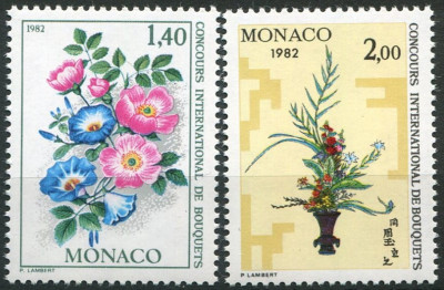 C4653 - Monaco 1981 - Flora 2v. neuzat,perfecta stare foto