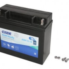 Baterie AGM EXIDE 12V 18Ah 250A R+ Maintenance free 181x77x167mm Started AGM12-18 fits: BOMBARDIER OUTL., OUTLAND.; BUELL S1, S3, S3T, X1, X1W; HARLEY