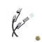Cablu Date si Incarcare USB-C / USB-A - USB-C / Led HOCO U138 60W 1.2m Negru