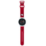 Curea pentru Samsung Watch (46mm)/Watch 3, Huawei Watch GT 2/GT&nbsp;3&nbsp;(46mm) - Hello Kitty Strap Silicone Kitty Head (HKUWLSCHBLR) - Red
