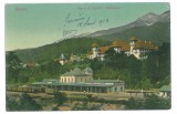 1601 - SINAIA, Railway Station, Romania - old postcard - used - 1914, Circulata, Printata