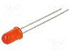 Dioda LED, 5mm, ro&amp;#351;ie, 1000mcd, 20mA, 2,4V, EVERLIGHT - 383-2SURC/S530-A3
