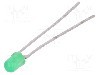 Dioda LED, 3mm, verde, 16...32mcd, 20mA, 2,4...3V, VISHAY - TLHG4400-AS12Z