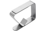 Set 6 cleme pentru fixare față de masă, oțel inoxidabil, 4.8x4.3 cm