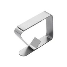 Set 6 cleme pentru fixare față de masă, oțel inoxidabil, 4.8x4.3 cm