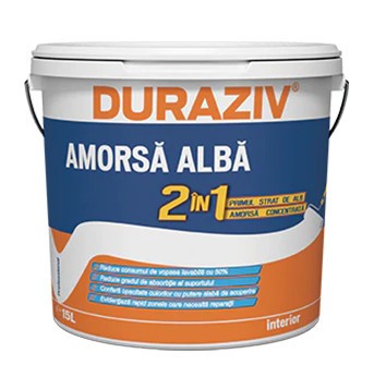 Amorsa 2 in1 Duraziv alba - 2.5l foto