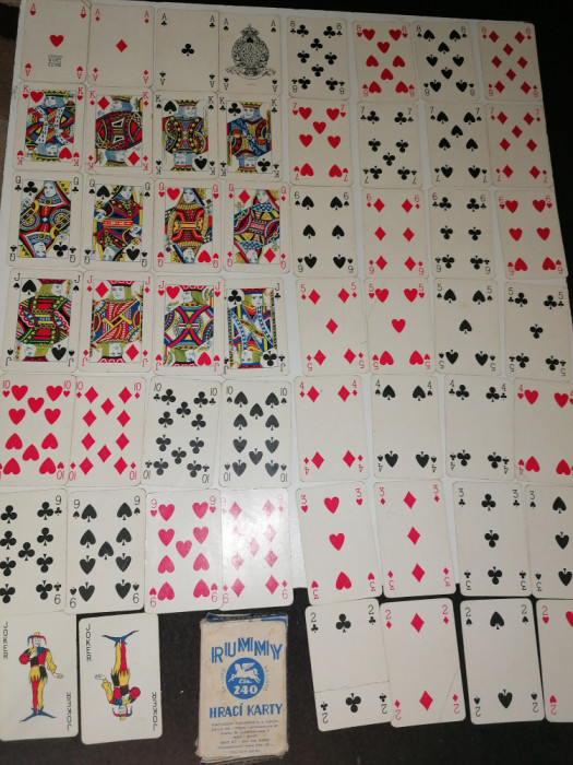 SET CARTI DE JOC VECHI RUMMY HACI KARTY