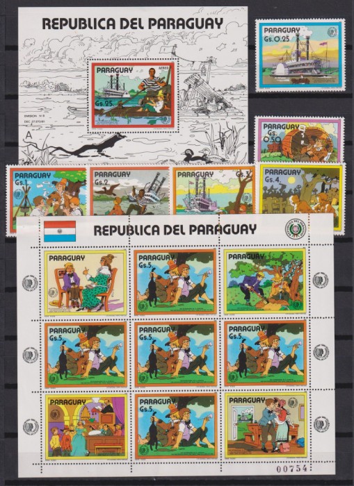 PARAGUAY MI 3887 -3892+ BLOCK 417 MNH