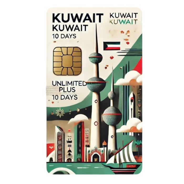 eSIM Kuwait, Unlimited Plus, 10 Days