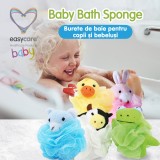 Burete Baie Copii Bebelusi EASYCARE BABY, Animale Haioase: Iepure, Rata, Vaca, Urs, Broasca, Curatare Delicata, Masaj, Piele Sensibila