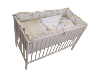 Lenjerie MyKids Teddy Play Bej 4+1 Piese M2 140x70 foto