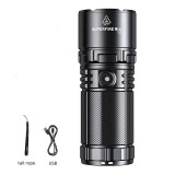 Lanterna LED Superfire Y2, Zoom, 1400lm, 1000M, incarcare USB-C, Lumina fata, spate, 20W, Supfire