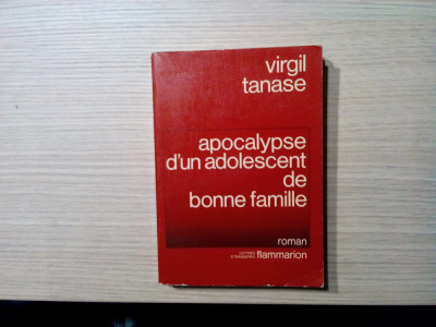 APOCALYPSE D`UN ADOLESCENT DE BONNE FAMILLE - Virgil Tanase - 1980, 305 p. foto