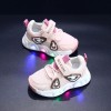 Adidasi roz cu luminite Panda New Style (Marime Disponibila: Marimea 24), Superbaby