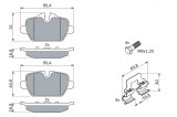 Bosch 0986494269 Set Placute Frana Disc BMW Seria 1, 3, 3 Coupe