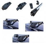 Bare Transversale Audi A4 B8 Break (2008-2016) ALM, Aluminiu, 120cm, Argintiu, Portbagaj Auto, Sine Integrate