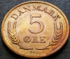 Moned 5 ORE - DANEMARCA, anul 1964 * cod 2769 B = patina superba, Europa