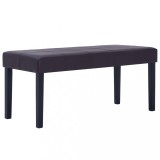 Banca, maro, 106 cm, piele artificiala